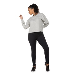 Blusa de Moletom Feminina Oxer com Recorte Texturizado na Lateral - Foto 7