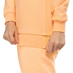 Blusa de Moletinho Feminina Oxer Alongado com Capuz - Foto 7