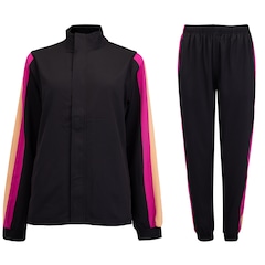 Conjunto de Agasalho Feminino Oxer com Bolso Plano Color Block - Foto 11