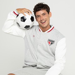 Jaqueta Bomber do São Paulo Masculina Retrô - Foto 9