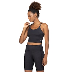 Top Fitness com Bojo Oxer Baixa Sustentação Alça Fina Heat Animal Print - Adulto - Foto 2
