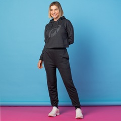 Blusa de Moletom Cropped Feminina ASICS com Capuz e Fleece - Foto 7
