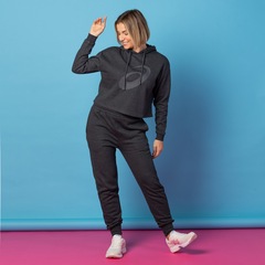 Blusa de Moletom Cropped Feminina ASICS com Capuz e Fleece - Foto 8