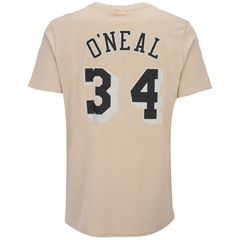 Camiseta Los Angeles Lakers NBA Mitchell & Ness Khaki Black - Masculina - Foto 2