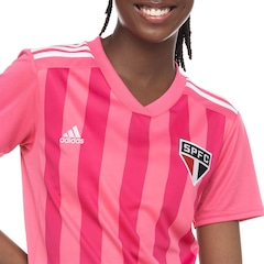 Camisa do São Paulo 22 Outubro Rosa adidas - Feminina - Foto 6