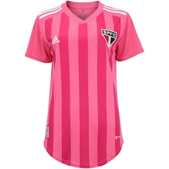Camisa do São Paulo 22 Outubro Rosa adidas - Feminina - Foto 1