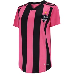 Camisa do Atlético-MG 22 Outubro Rosa adidas - Feminina - Foto 3