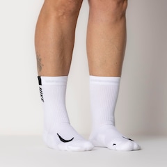 Kit de Meia De Corrida Nike Cano Alto Multiplier Crew - Adulto - 2 Pares - Foto 3