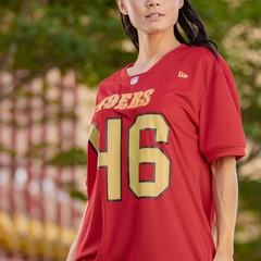 Camiseta do San Francisco 49ers NFL New Era Unissex Jersey Core - Foto 8