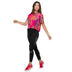 Camiseta adidas Manga Curta Farm - Feminina - Foto 4