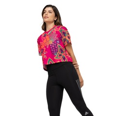 Camiseta adidas Manga Curta Farm - Feminina - Foto 5