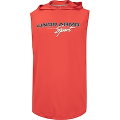 Camiseta Regata Masculina Under Armour com Capuz Mesh Sport SL - Foto 7