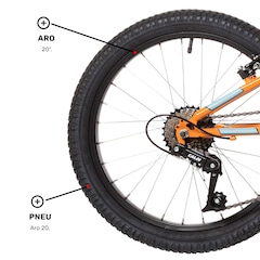 Bicicleta Infantil Aro 20 Caloi Snap - Freio V-Brake - Foto 6