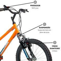 Bicicleta Infantil Aro 20 Caloi Snap - Freio V-Brake - Foto 8
