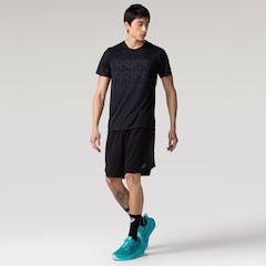Camiseta Masculina ASICS Manga Curta Logo Ao Cmc Ct - Foto 4