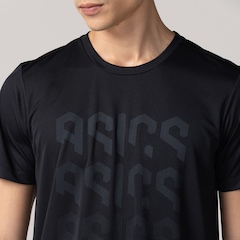 Camiseta Masculina ASICS Manga Curta Logo Ao Cmc Ct - Foto 6