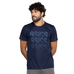 Camiseta Masculina ASICS Manga Curta Logo Ao Cmc Ct - Foto 2