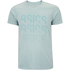 Camiseta Masculina ASICS Manga Curta Logo Ao Cmc Ct - Foto 1