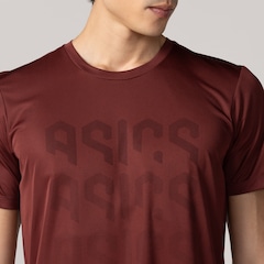 Camiseta Masculina ASICS Manga Curta Logo Ao Cmc Ct - Foto 5