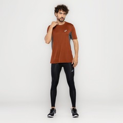 Camiseta Masculina ASICS Manga Curta Respirável Secagem Rápida Cava Tradicional - Foto 5