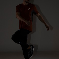 Camiseta Masculina ASICS Manga Curta Respirável Secagem Rápida Cava Tradicional - Foto 6