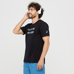 Camiseta Masculina ASICS Manga Curta Malha Dry - Foto 4