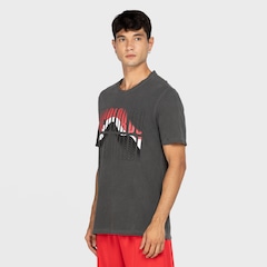 Camiseta do São Paulo Masculina Manga Curta Casual Tricolor - Foto 5