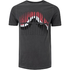 Camiseta do São Paulo Masculina Manga Curta Casual Tricolor - Foto 7