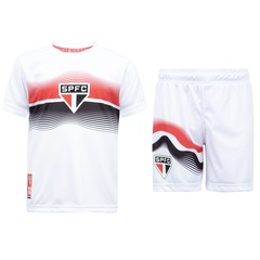 Kit Fardamento do São Paulo Infantil Camiseta + Calção - Foto 1