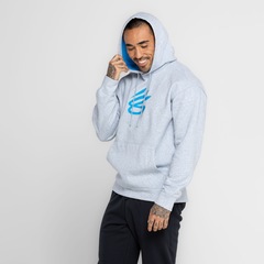 Blusão Masculino Under Armour com Capuz Curry Big Splash - Foto 6