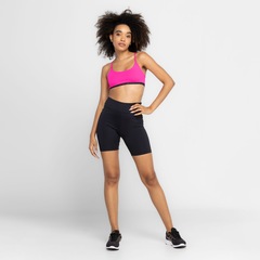 Top Fitness sem Bojo Oxer Baixa Sustentação Reversível Estampa Drop - Adulto - Foto 8