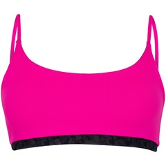 Top Fitness sem Bojo Oxer Baixa Sustentação Reversível Estampa Drop - Adulto - Foto 13