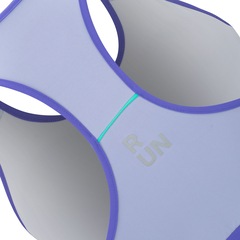 Top Fitness com Bojo Removível Oxer Média Sustentação Nadador Run - Adulto - Foto 9