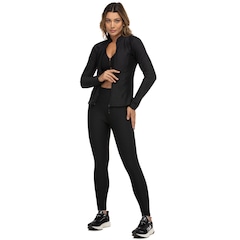 Calça Legging Oxer Feminina Textura Baixa Compressão Cós Médio New - Foto 5