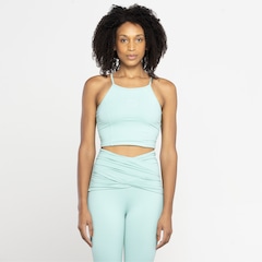 Top Fitness sem Bojo Oxer Baixa Sustentação Alça Fina Yoga - Adulto - Foto 2