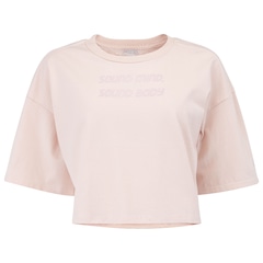 Blusa Cropped Manga Curta Feminina ASICS Box Quadrada - Foto 1
