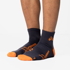 Kit de Meias De Corrida ASICS Lic Cano Curto Quarter com 3 Pares - Adulto - Foto 7