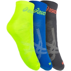 Kit de Meias De Corrida ASICS Lic Cano Curto Quarter com 3 Pares - Adulto - Foto 3