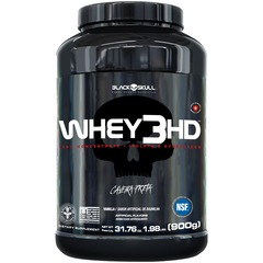 Whey Protein Black Skull Baunilha Whey 100% HD - 900g - Foto 1