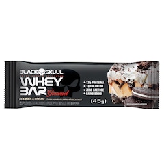 Barra de Proteína Black Skull Whey Bar Gourmet Cookies & Cream 45g - Foto 1
