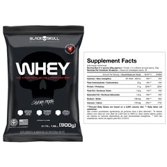 Kit Black Skull Whey Protein 100% Isolado Morango 900g + Creatina Turbo 150g + BCAA 2400 120g - Foto 3