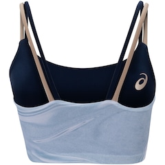 Top Fitness sem Bojo ASICS Baixa Sustentação Blue Sumi - Adulto - Foto 12