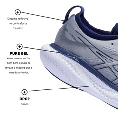Tênis ASICS Gel-Nimbus 25 - Masculino - Foto 6