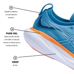 Tênis ASICS Gel-Nimbus 25 - Masculino - Foto 6