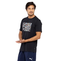 Camiseta Masculina Puma Manga Curta Graphics Summer - Foto 2