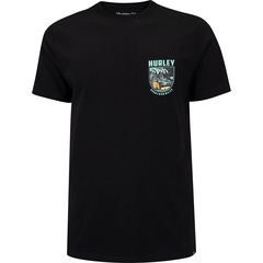 Camiseta Masculina Hurley Manga Curta Silk Skull Night - Foto 5