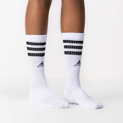 Kit de Meia Cano Alto Adidas 3 Listras Adulto - Foto 2