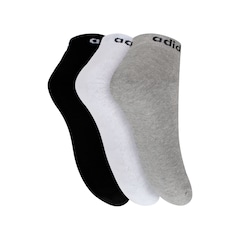 Kit de Meias adidas Logo Linear Ankle - com 3 Pares - Adulto - Foto 2