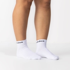Kit de Meias adidas Logo Linear Ankle - com 3 Pares - Adulto - Foto 5