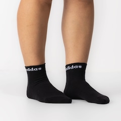 Kit de Meias adidas Logo Linear Ankle - com 3 Pares - Adulto - Foto 7